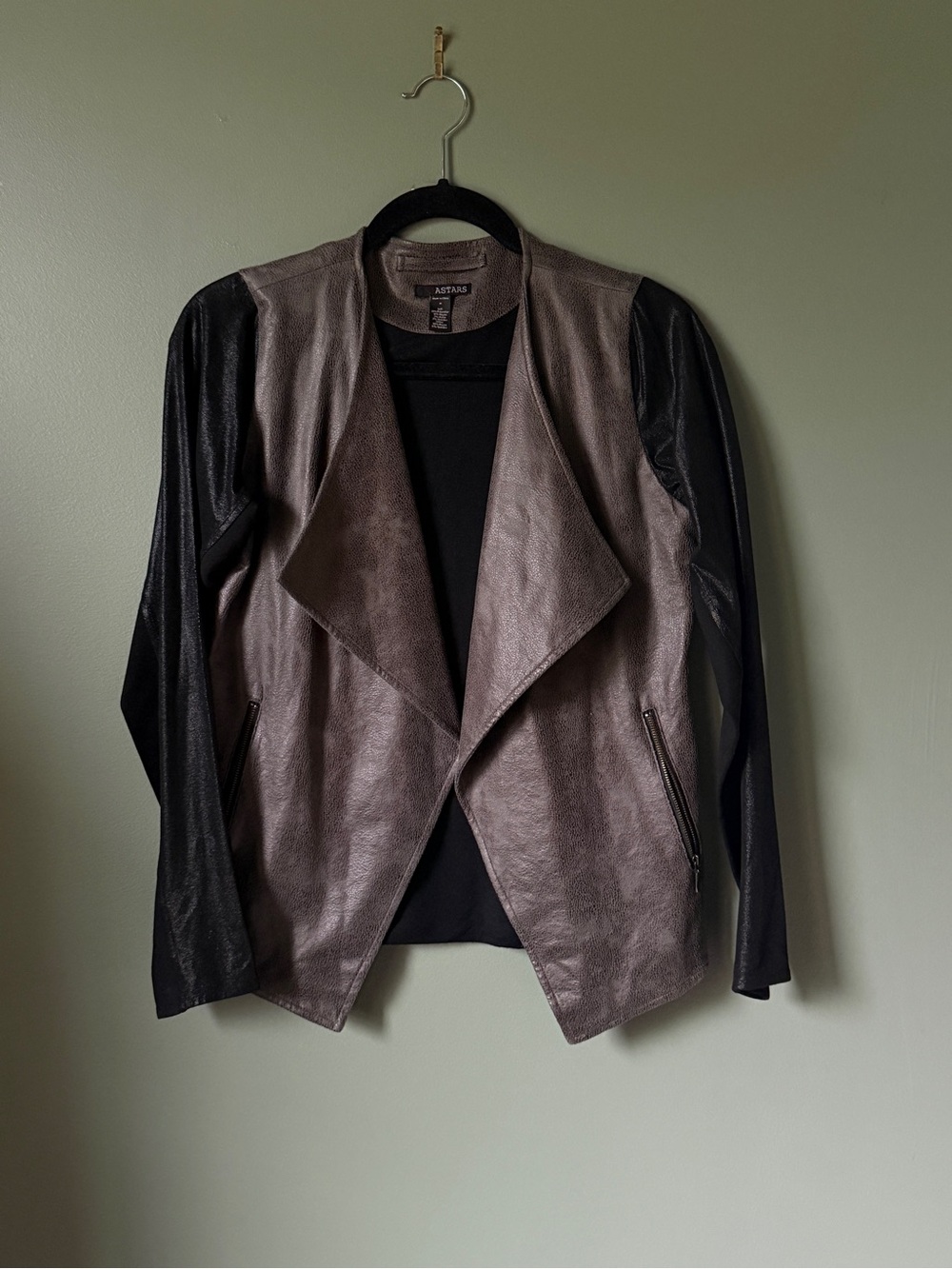 ASTARS - Drape Front Jacket - Size M